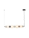 View Maxlight Modern 32W Pendant Lamp, Opal + Dark Grey+Medium Brown+Light Grey P0631