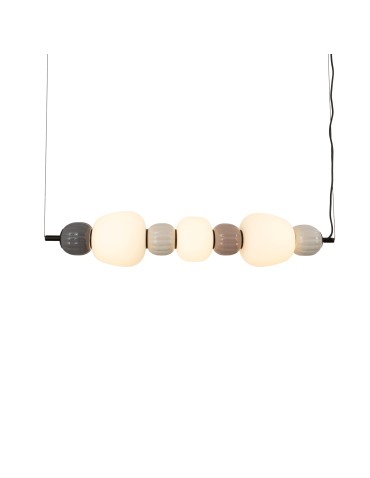 Maxlight Lampa Wiszaca Modern 28W, Opal + Dark Grey+Medium Brown+Light Grey P0630