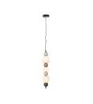 Pendant lamps over the island - Maxlight Modern 28W Pendant Lamp, Opal + Dark Grey+Medium Brown+Light Grey P0630 - product 2