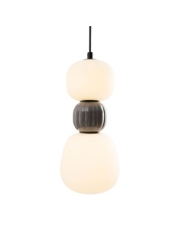 Maxlight Modern 13W Pendant Lamp, Opal + Dark Grey P0629 - product 2