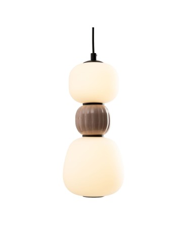Maxlight Modern 13W Pendant Lamp, Opal + Medium Brown P0628 - product 2