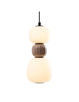 Maxlight Lampa Wiszaca Modern 13W, Opal + Medium Brown P0628 - produkt 2