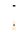 View Maxlight Modern 13W Pendant Lamp, Opal + Light Grey P0627