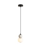 Single pendant lamps - Maxlight Hanging Lamp Modern 5W, Opal + Light Grey P0624 - product 1