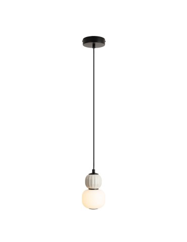 Maxlight Hanging Lamp Modern 5W, Opal + Light Grey P0624