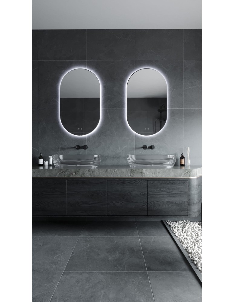 Illuminated mirrors - Maxlight Mirror Rectangle 100X60cm Frameless Illuminated Mirror W0388 - product kolory-swiatla.pl 2