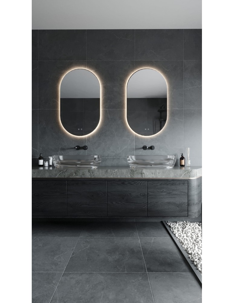 Lustra podświetlane - Maxlight Mirror Prostokąt 100X60cm Bezramkowe Lustro Podświetlane W0388 - produkt kolory-swiatla.pl 3