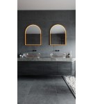 Lustra podświetlane - Maxlight Mirror Półokrąg 90X70cm Złote Lustro Podświetlane W0386 - produkt 3