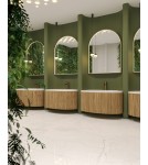 Illuminated mirrors - Maxlight Mirror Semi-circle 90X70cm Gold Illuminated Mirror W0386 - product 2