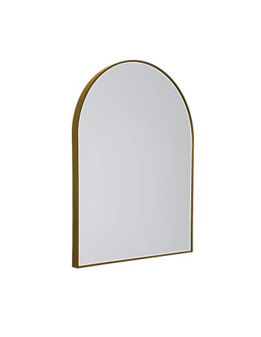 Maxlight Mirror Semi-circle 90X70cm Gold Illuminated Mirror W0386