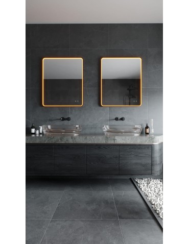 Maxlight Mirror Prostokąt 76X91cm Brązowe Lustro Podświetlane W0385 - produkt 2