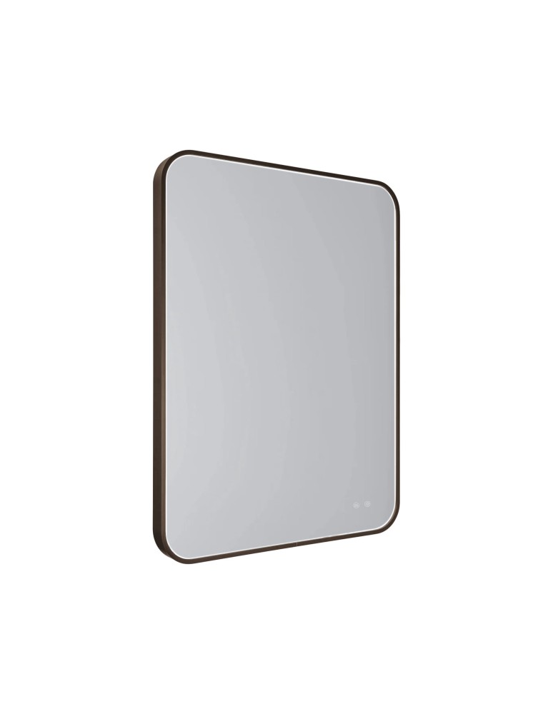 Illuminated mirrors - Maxlight Mirror Rectangle 76X91cm Brown Illuminated Mirror W0385 - product kolory-swiatla.pl 1