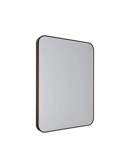 Maxlight Mirror Rectangle 76X91cm Brown Illuminated Mirror W0385