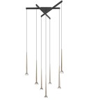 Zuma Line Boston Lampa Wisząca Czarny Mat+Złoto/Matt Black+French Gold 0603-07C-SDB1