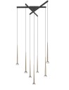 View Zuma Line Boston Lampa Wisząca Czarny Mat+Złoto/Matt Black+French Gold 0603-07C-SDB1
