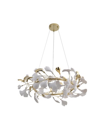 Zuma Line Leaf Lampa Wisząca Złota\\Gold MD2858-6AS-G