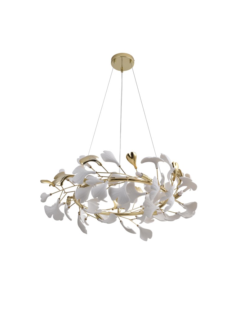 Zuma Line Leaf Lampa Wisząca Złota\\Gold MD2858-6AS-G