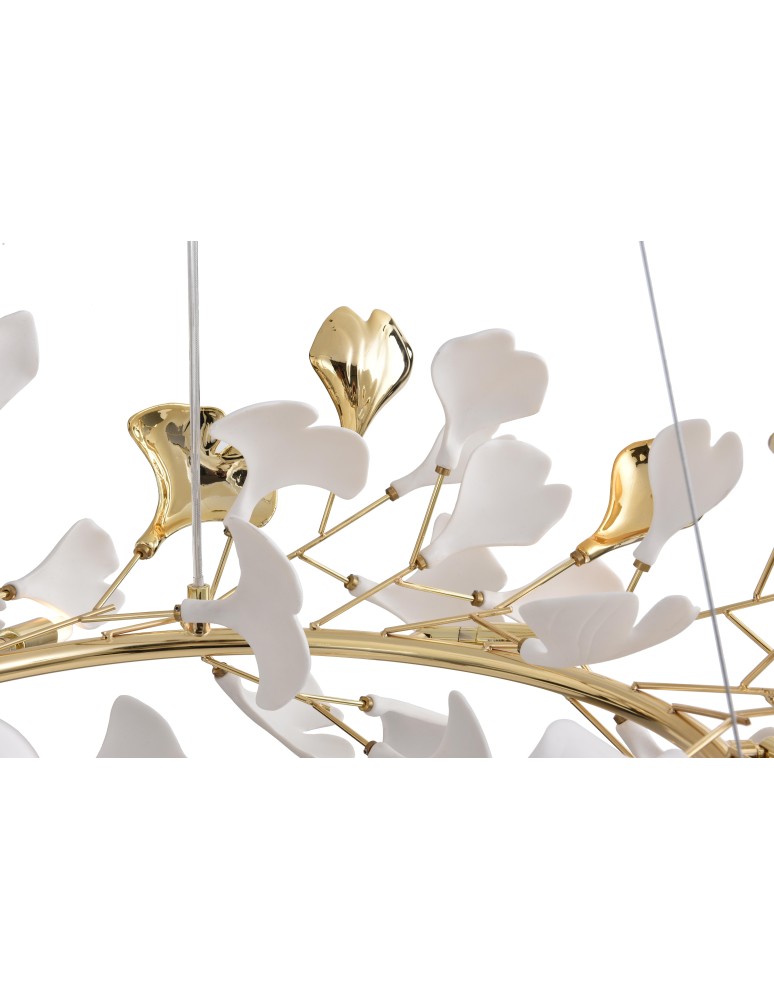 Zuma Line Leaf Lampa Wisząca Złota\\Gold MD2858-6AS-G