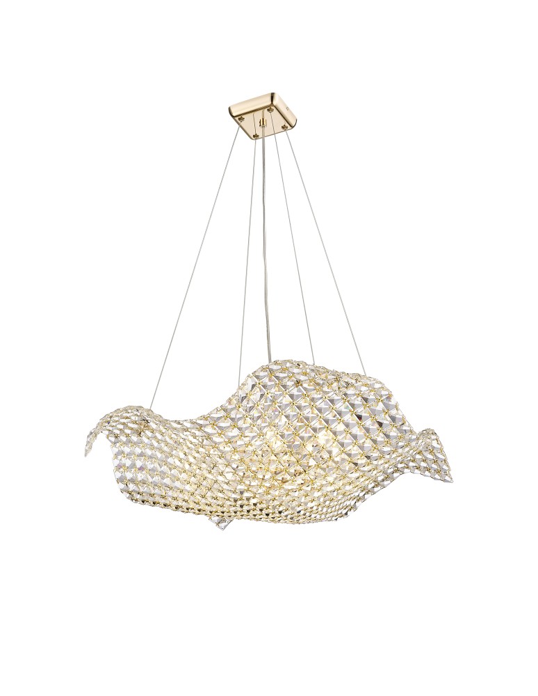 Zuma Line Tiara Lampa Wisząca Złota/Gold P0221-08M-F7AC