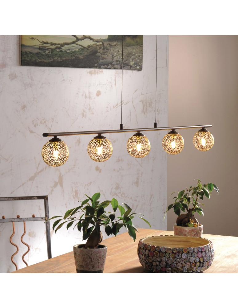 Paul Neuhaus Greta Lampa Wisząca Brązowy/Złoty 2040-48