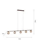 Paul Neuhaus Greta Lampa Wisząca Brązowy/Złoty 2040-48
