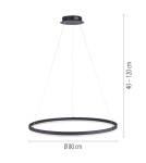 Paul Neuhaus Titus Lampa Wisząca Antracyt