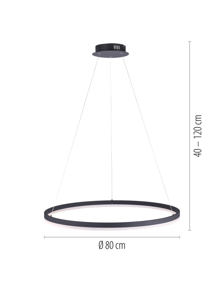 Paul Neuhaus Titus Lampa Wisząca Antracyt