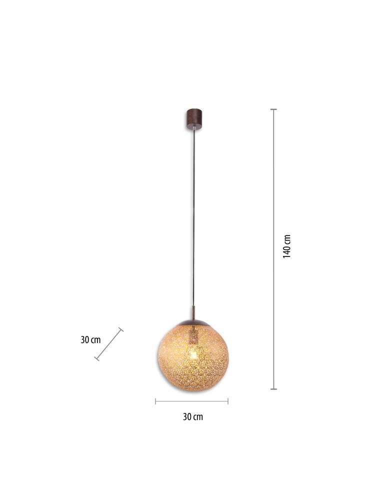 Paul Neuhaus Greta Lampa Wisząca Rdza/Złoty