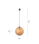 Paul Neuhaus Greta Lampa Wisząca Rdza/Złoty 2421-48