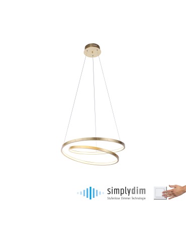 Paul Neuhaus Roman Lampa Wisząca Złoty 2472-12 - product 2