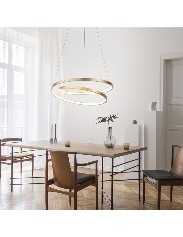 Paul Neuhaus Roman Lampa Wisząca Złoty 2472-12