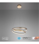 Paul Neuhaus Roman Lampa Wisząca Złoty 2472-12