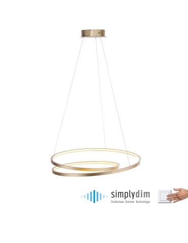 Paul Neuhaus Roman Lampa Wisząca Złoty 2474-12 - product 2