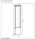 Standing garden lamps - Lucide GOA Outdoor 1xLED anthracite 28857/61/30 - product 9