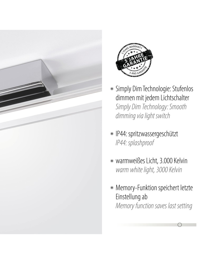 Paul Neuhaus Timon Kinkiet Chrom 9108-17