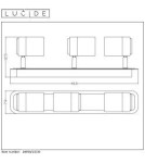 Spotlight ceiling lamps - Lucide LENNERT Wall lamp 3xGU10 black 26958/15/30 - product 9