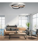 Paul Neuhaus Trooper Lampa Sufitowa Drewno/Czarny 15615-78