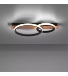 Paul Neuhaus Trooper Lampa Sufitowa Drewno/Czarny 15615-78