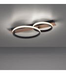 Paul Neuhaus Trooper Lampa Sufitowa Drewno/Czarny 15615-78