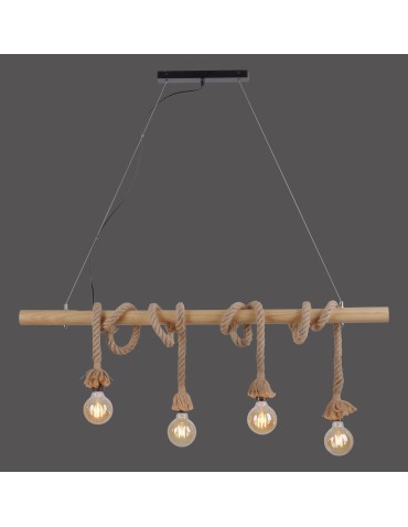 Paul Neuhaus Rope Lampa Wisząca Brązowy 15483-18