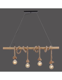 Paul Neuhaus Rope Lampa Wisząca Brązowy 15483-18