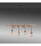 Paul Neuhaus Rope Lampa Wisząca Brązowy 15483-18