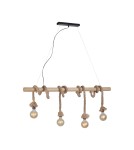 Paul Neuhaus Rope Lampa Wisząca Brązowy 15483-18