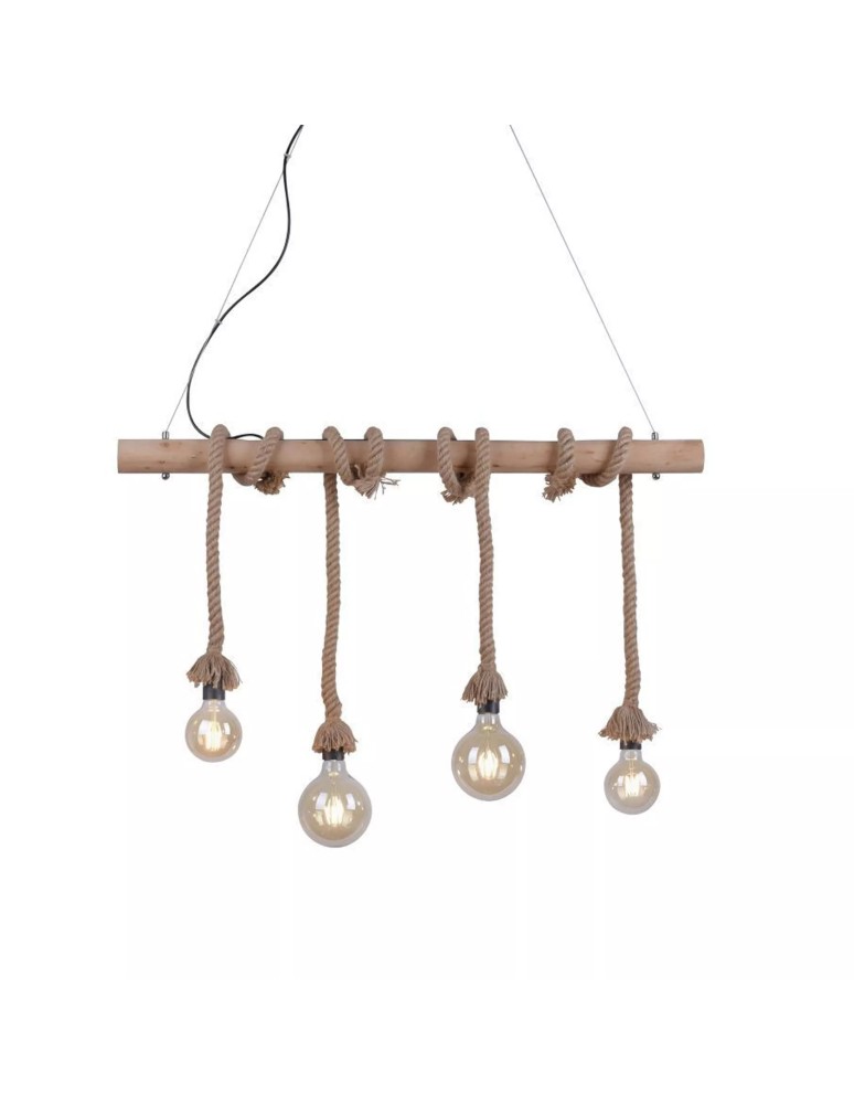Paul Neuhaus Rope Lampa Wisząca Brązowy 15483-18