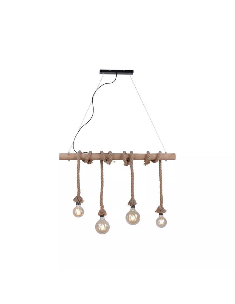Paul Neuhaus Rope Lampa Wisząca Brązowy 15483-18