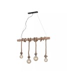 Paul Neuhaus Rope Lampa Wisząca Brązowy 15483-18