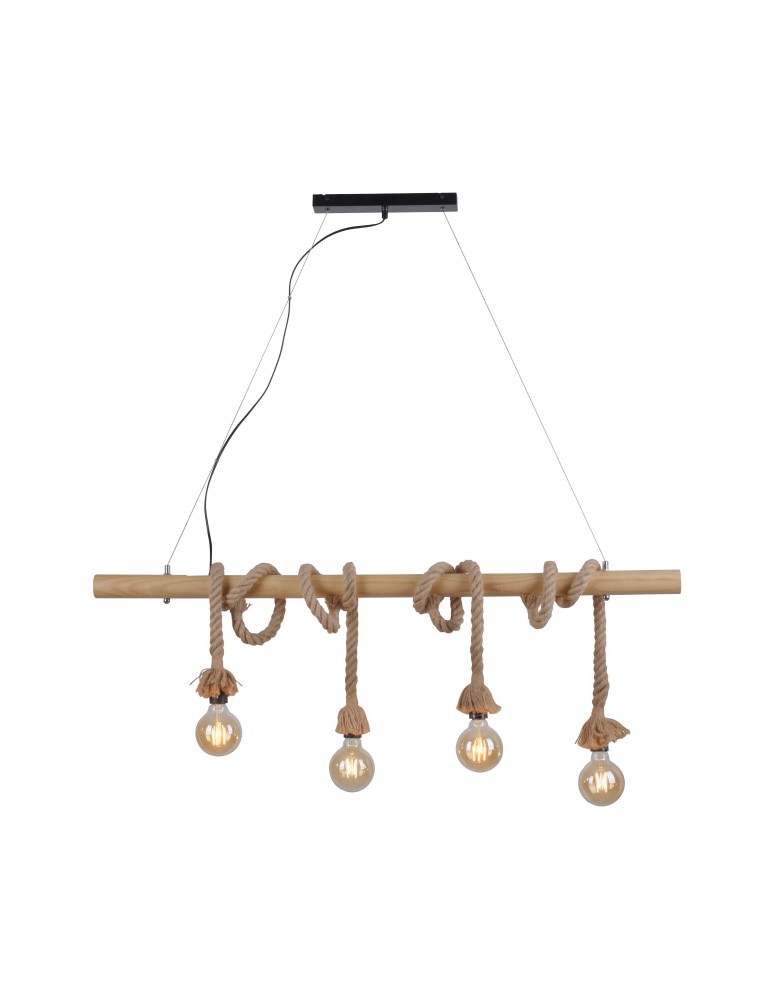 Paul Neuhaus Rope Lampa Wisząca Brązowy 15483-18