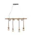 Paul Neuhaus Rope Lampa Wisząca Brązowy 15483-18