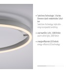Paul Neuhaus Ritus Lampa Sufitowa Aluminium 15391-95