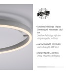 Paul Neuhaus Ritus Lampa Sufitowa Aluminium 15391-95